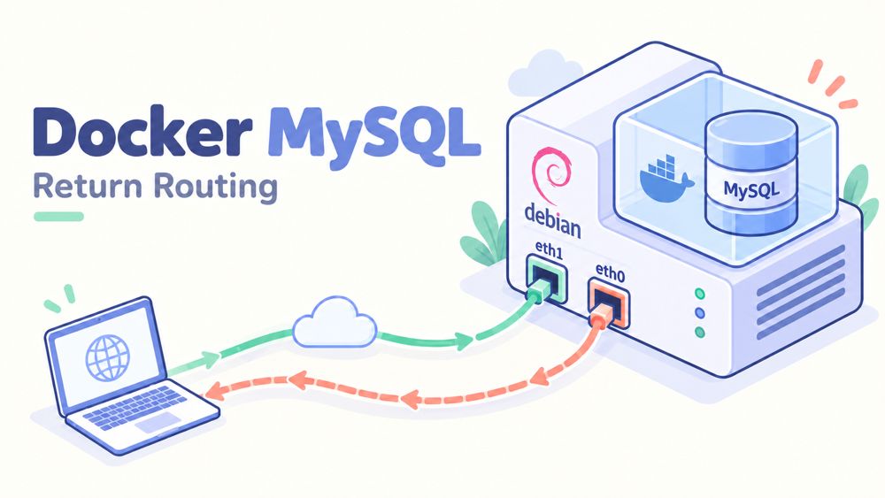 Debian多网卡Docker-MySQL回程路由排查