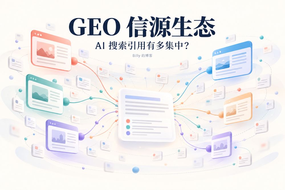 GEO 信源生态与集中度：AI 搜索引用有多集中？
