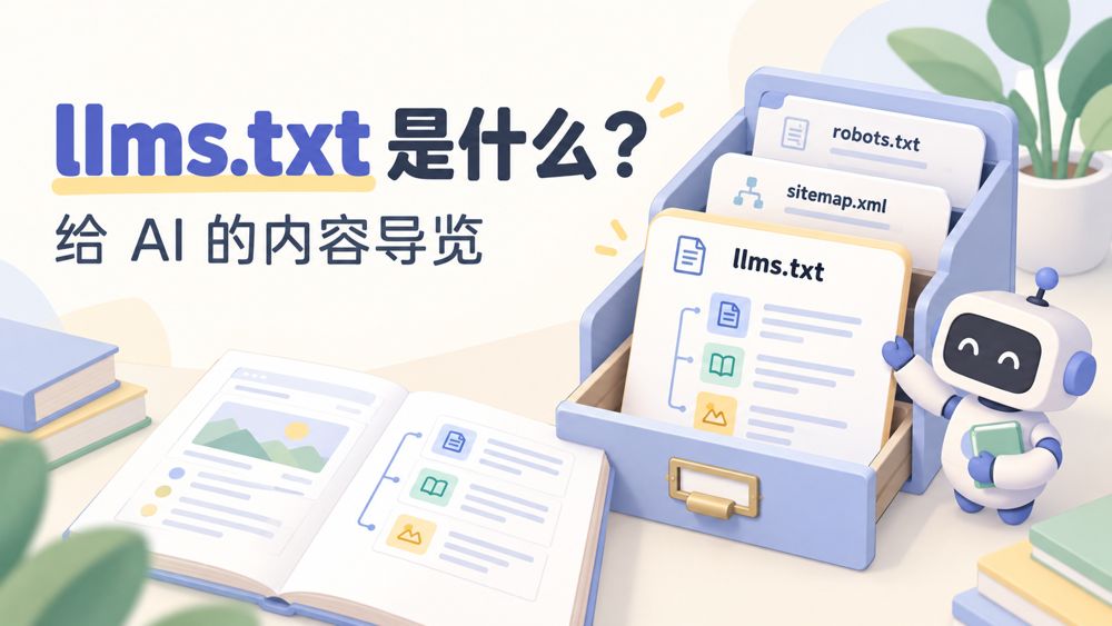 llms.txt 是什么？博客要不要加，它和 robots.txt 有什么区别？